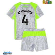 Manchester City Tijjani Reijnders #4 Tredjedraktsett Barn 2025-26 Kortermet (+ Korte bukser)